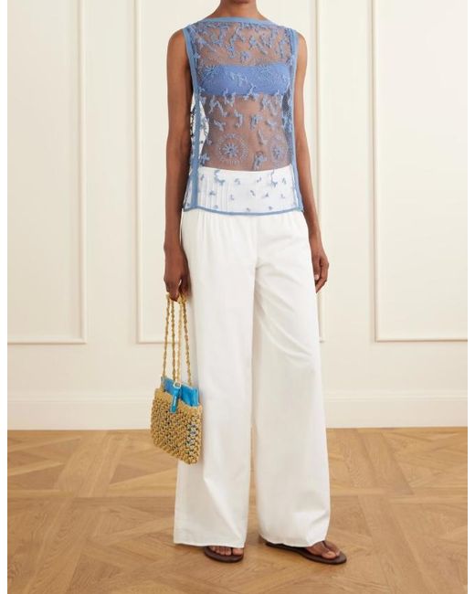 Sir White Pleated Casual Pants