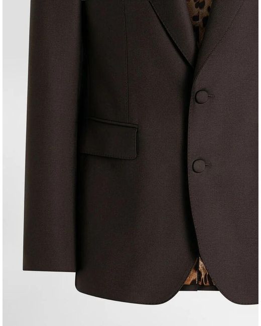 Dolce & Gabbana Black Single-Breasted Jacket for men