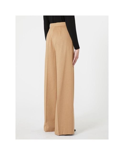 Max Mara Natural Pleated Casual Pants