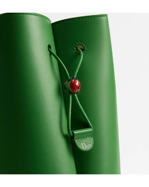 Dior Green Petit Trèfle Mini Bucket Bag