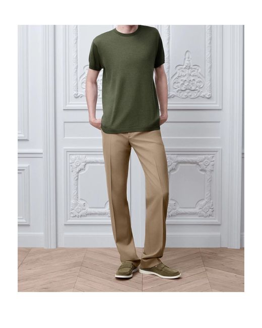 Dior Green T-Shirt With Embroidery, Relaxed Fit for men