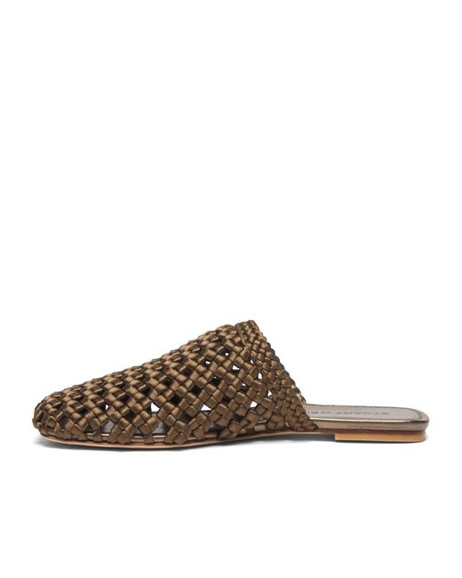 Stuart Weitzman Brown Marina Mule