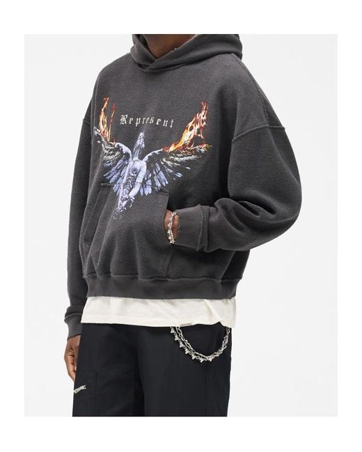 Represent Black Reversible Living Legacy Tour Hoodie for men