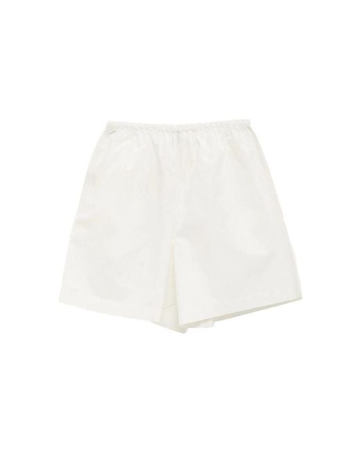 Baserange White Drawstring Shorts