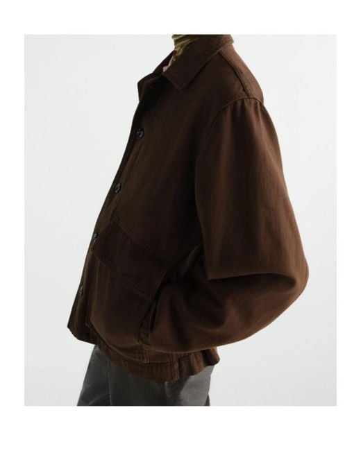 Lemaire Brown Boxy Pocket Jacket for men