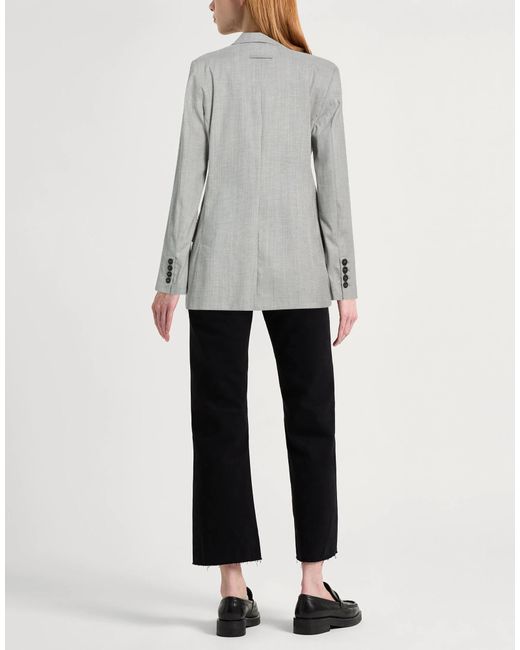MAX&Co. Gray Minimalist Thin Wool Blazer