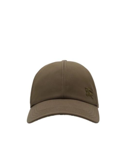 Burberry Brown Gabardine Baseball Cap