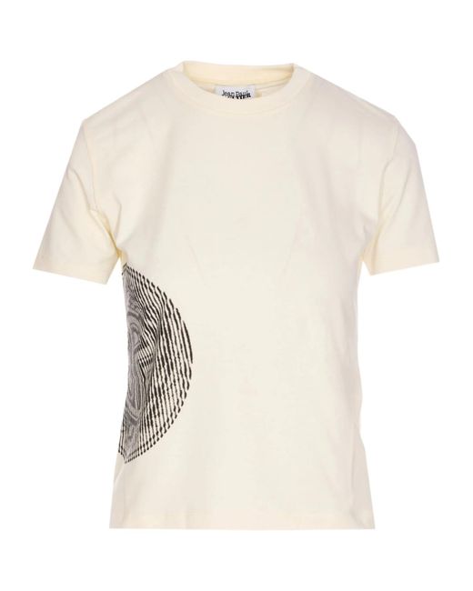 Jean Paul Gaultier White The Laurel Stamped Baby T-Shirt