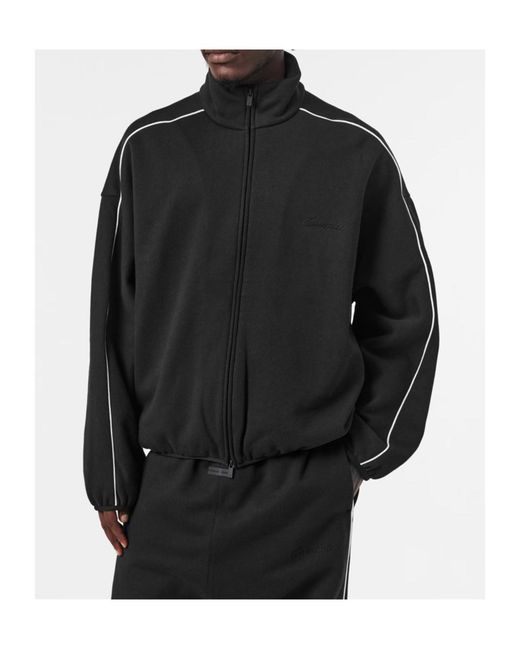 Fear Of God Black Zippered Long-Sleeved Casual Jacket for men
