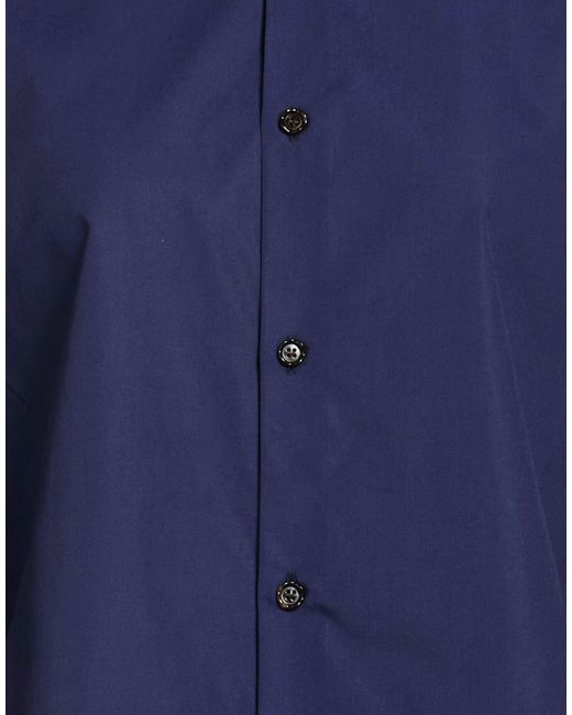 Marni Blue Stylish Solid-Color Long-Sleeve Shirt