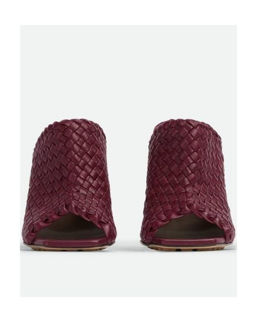 Bottega Veneta Purple Canalazzo Sandals