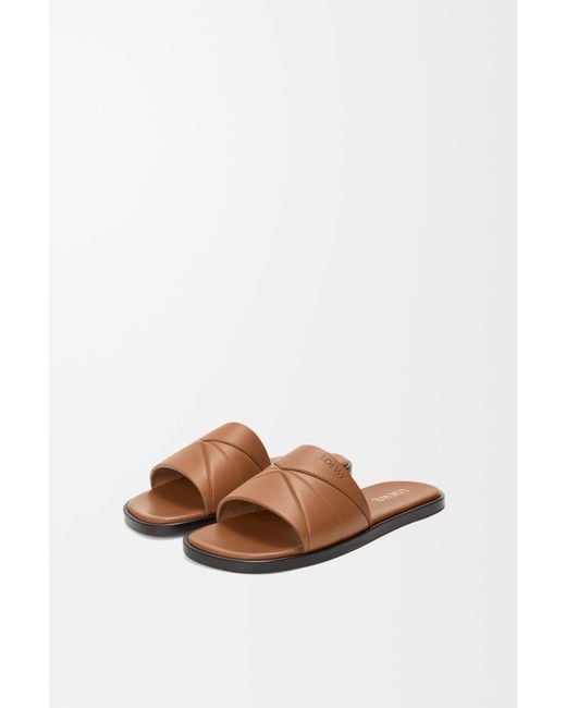 Loewe Brown Open-Toe Slippers for men