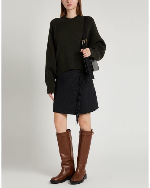 Rag & Bone Black Solid Color Stretch Lightweight Knit