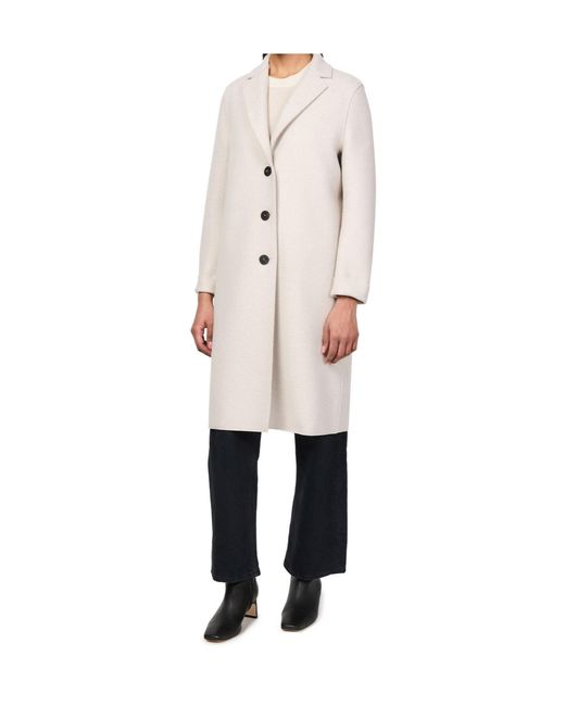 Harris Wharf London Natural Long Sleeve Coat