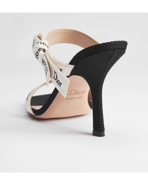 Dior Metallic Heeled Sandal With J'A Straps