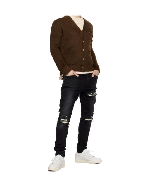 Amiri White Bone Patch Low-Top Sneakers for men