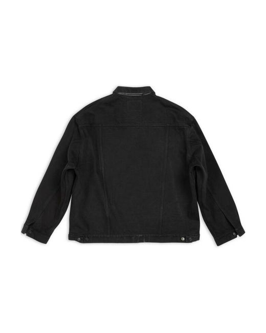Balenciaga Black Oversized Fit Denim Jacket for men