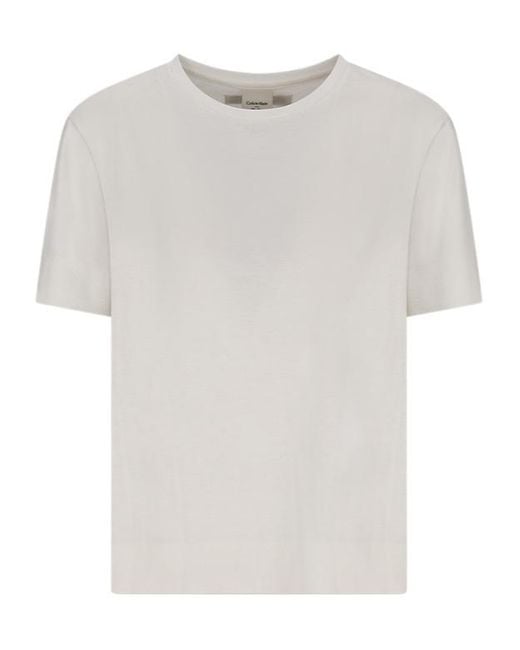 Calvin Klein White Crew Tee