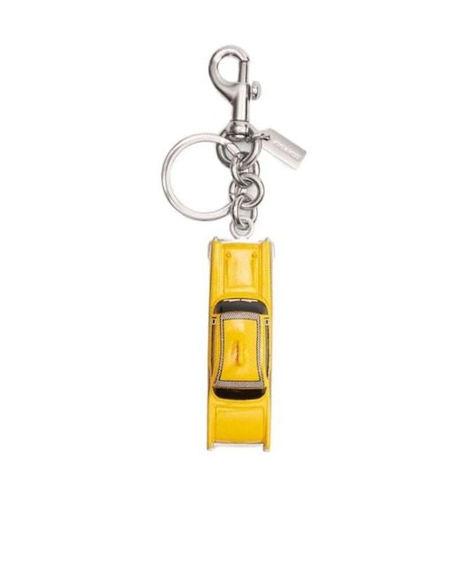 COACH Metallic Small Taxi-Motif Bag Charm