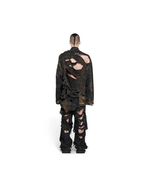 Balenciaga Black Giacca Oversize for men