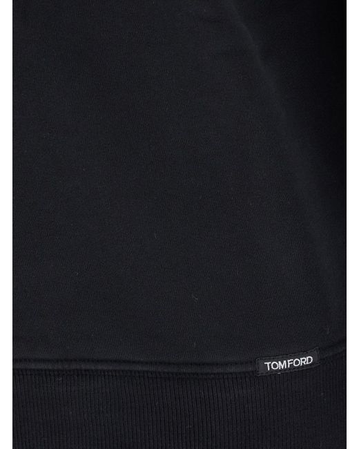 Tom Ford Blue Raglan-Sleeve Crewneck Sweatshirt for men