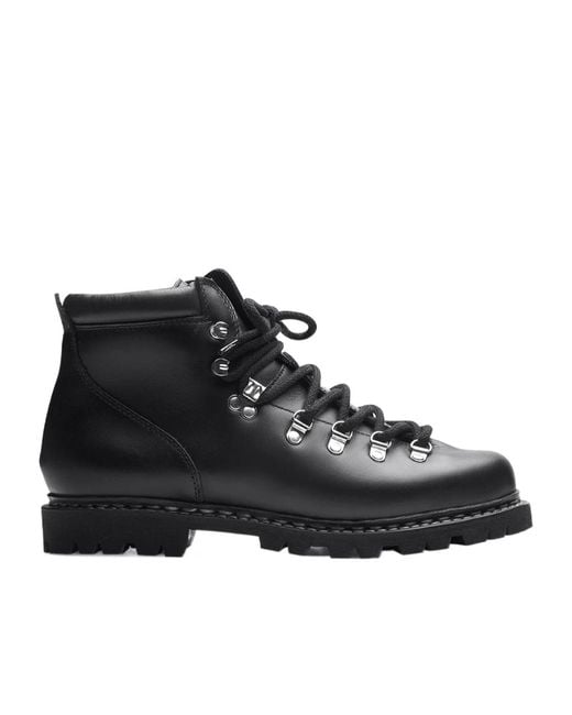 Paraboot Black Round-Toe Short Boots