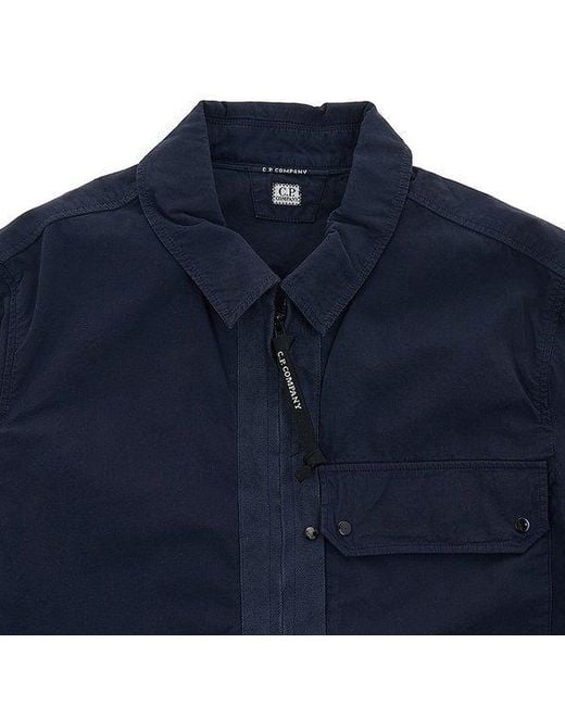 C P Company Blue Long Sleeve Casual Jacket for men