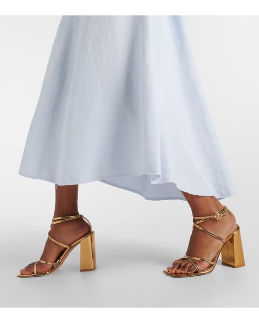 Dorothee Schumacher Blue Round Neck Sleeveless Dress