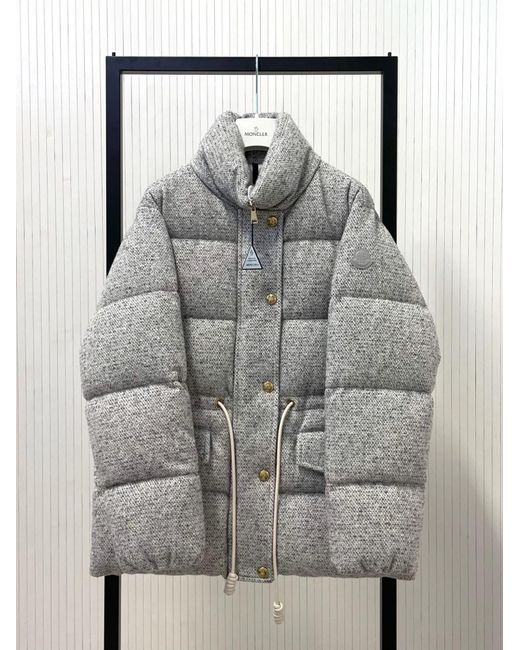 Moncler Gray Diaphanes Textured Down Jacket