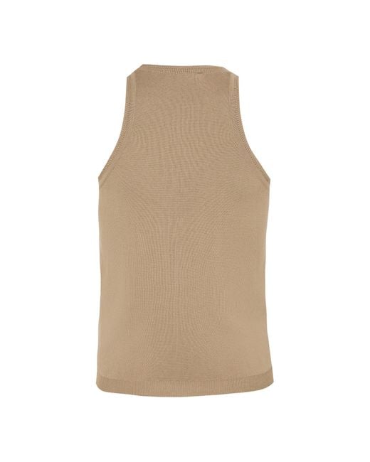 Max Mara Natural Knitted Vest