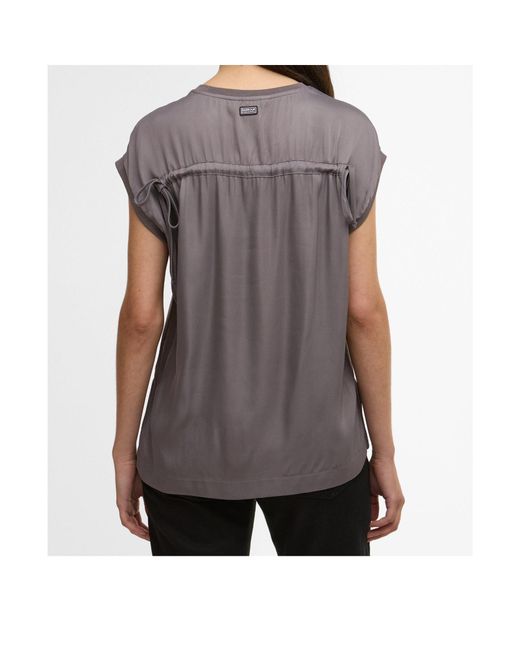 Barbour Purple Logo-Detail T-Shirt