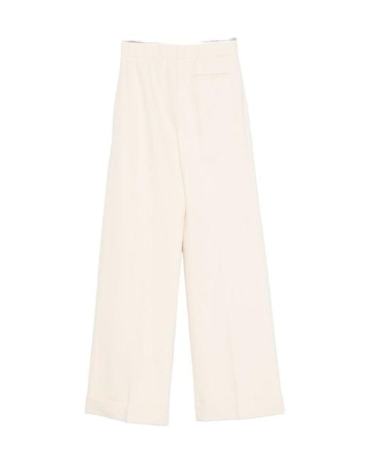 Semicouture White Trousers