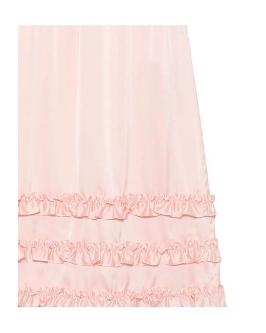 Simone Rocha Pink Ruffled Skirt