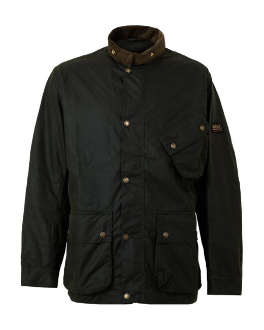 Barbour Black Stand Collar Utility Jacket for men