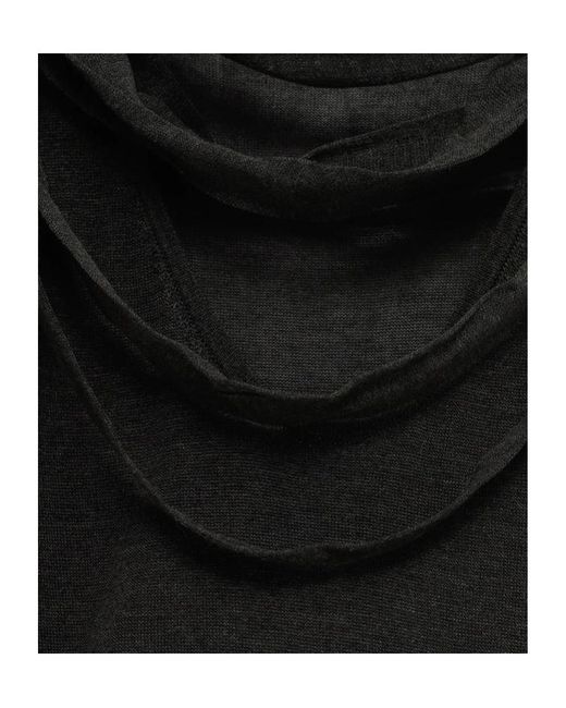 Paloma Wool Black Pleated Sleeveless Dress
