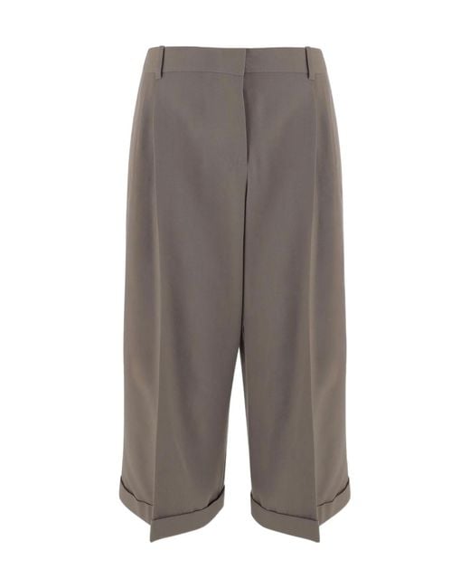 The Row Gray Lior Pleated Trousers