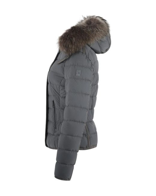 Montecore Gray Hooded Down Jacket