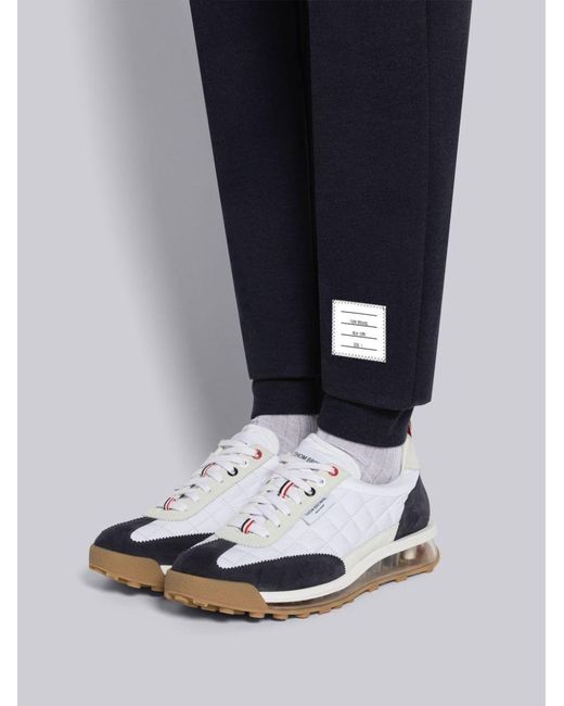Thom Browne Blue Anchor Embroidered Trackpants for men