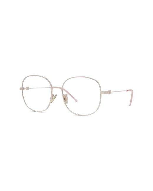 Givenchy White Oval-Frame Glasses