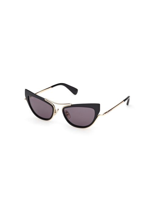 Max Mara White Cat-Eye Frame Sunglasses