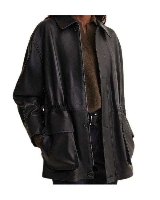 Arma Black Maeve Leather Jacket