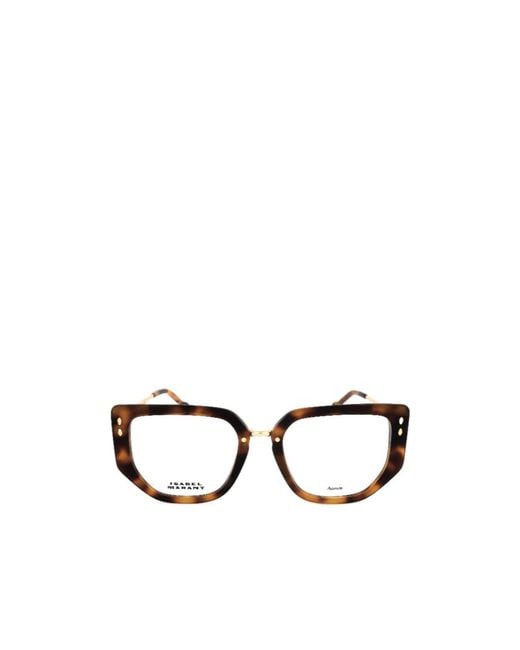 Isabel Marant White Full-Rimmed Glasses (With Non-Prescription Lenses)