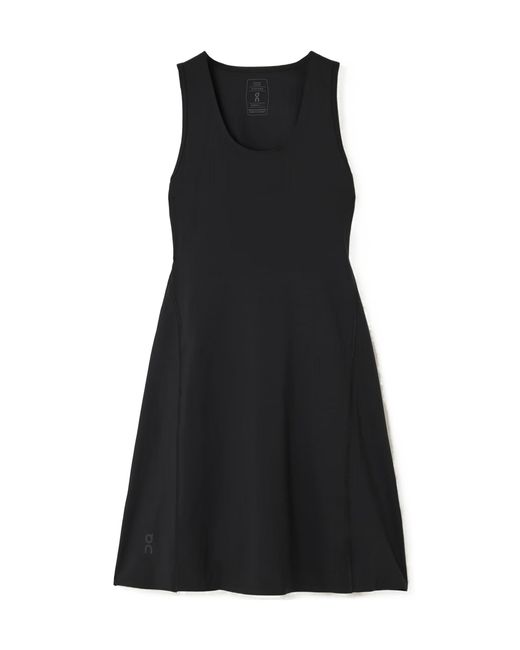 On Shoes Black Studio Cutout Paneled Stretch-Jersey Mini Dress