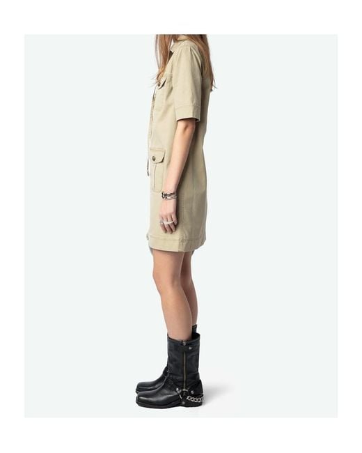 Zadig & Voltaire Natural Record Shirt Dress