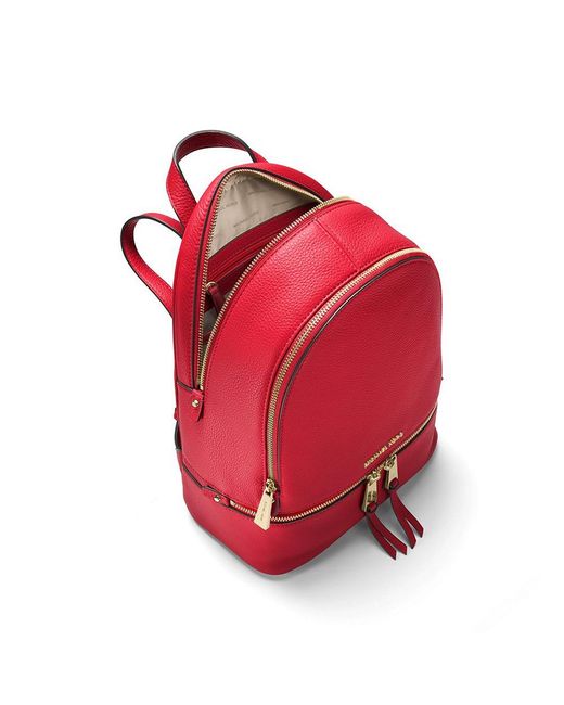 Michael Kors Red Logo Backpack