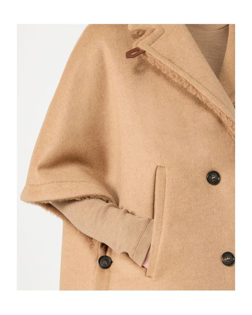 Max Mara Natural Reversible Teddy Bear Cape