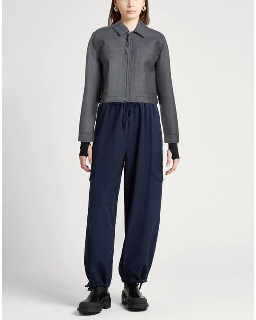 MAX&Co. Gray Simple Long-Sleeve Coat