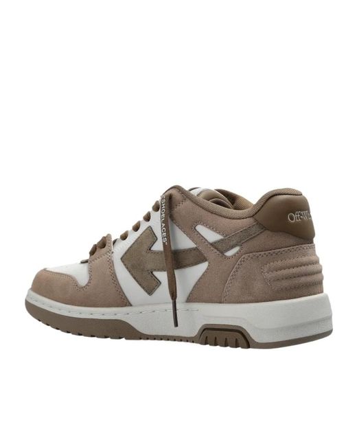 Off-White c/o Virgil Abloh Brown Out Of Office Lace-Up Sneakers