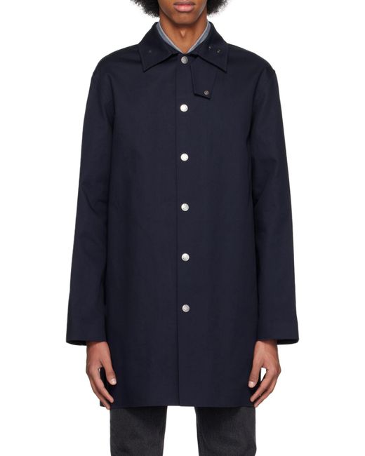 A.P.C. Blue Single-Breasted Coat for men