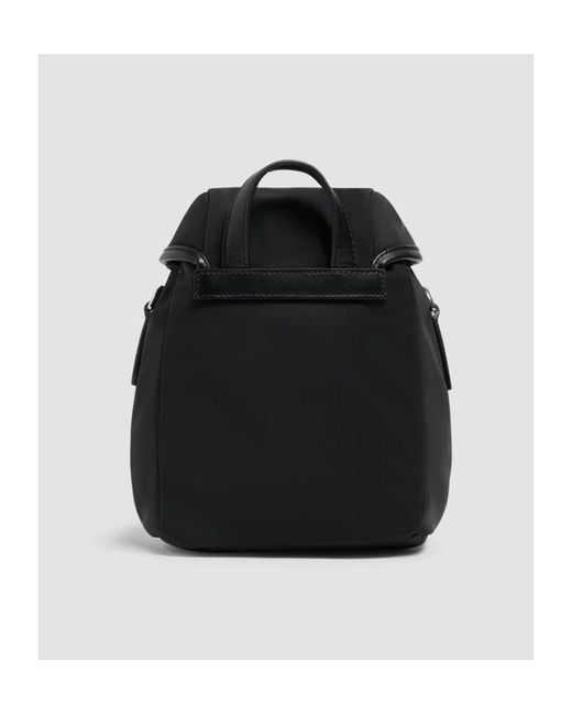 Moncler Black Trick Buckle Strapped Backpack